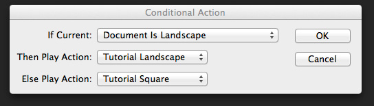Conditional Actions Dialog