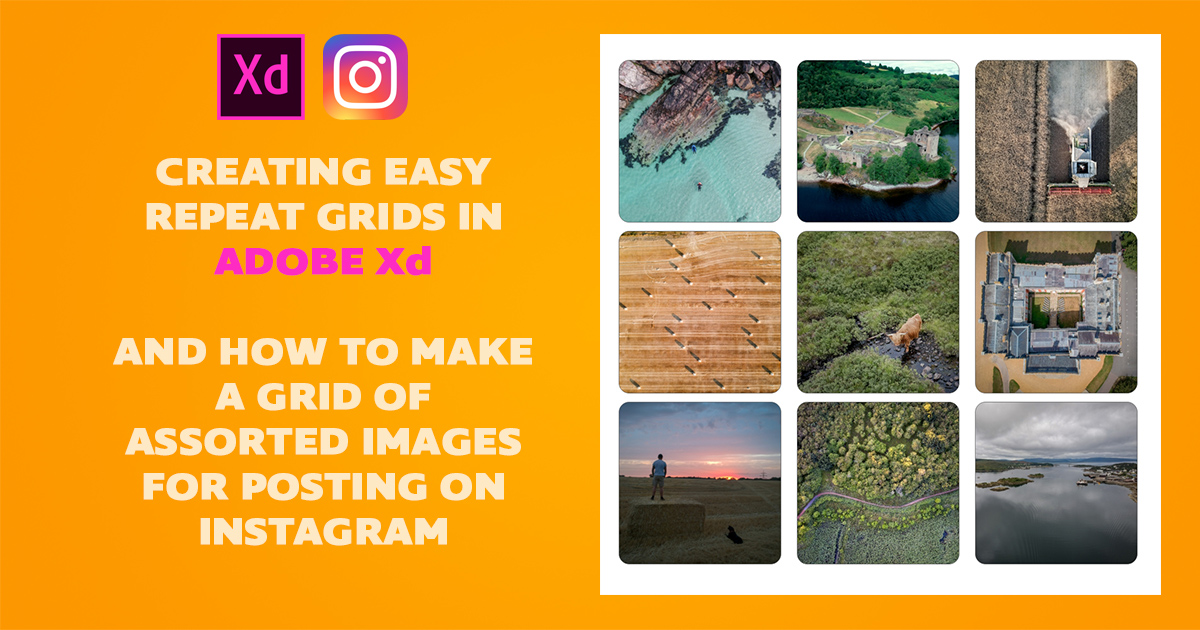 Create Easy Repeat Grids in Adobe Xd And Make a Photo Grid for